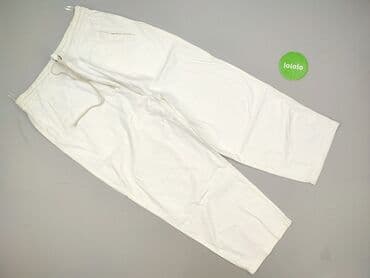 spodnie ze ściągaczem na dole: Material trousers for women, size S — 3
