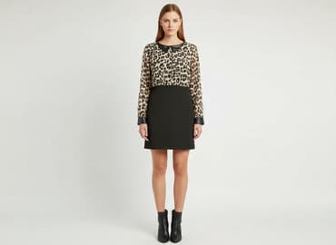 tanie sukienki w panterkę: Sukienka damska, rozmiar S — 1