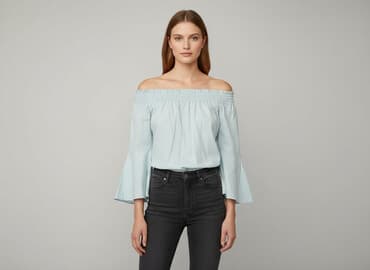 bluzka z odkrytym ramieniem allegro: Bluzka damska, rozmiar M — 6