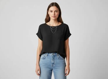 tanie bluzki plus size: Bluzka damska, rozmiar M — 6