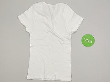 biale gladka bluzki: T-shirt damski, rozmiar S — 3