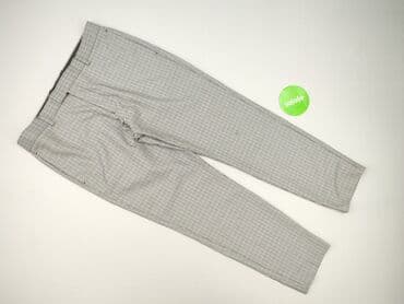 ubrania w pepitkę: Spodnie materiałowe damskie, rozmiar 3XL — 3