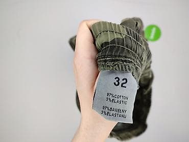 Męskie spodnie joggery cargo w moro - Krój: jogger/cargo, nogawki — 4