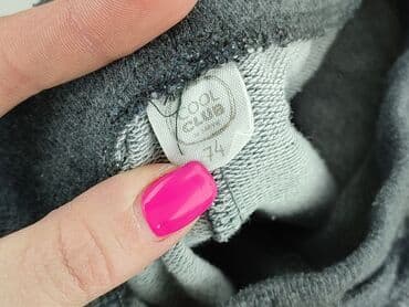 spodnie woskowane czarne: Sweatpants, Cool Club, 6-9 months, condition - Good — 4