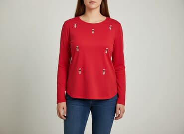 bluzka z kotem damska: Bluzka damska, rozmiar XL — 1