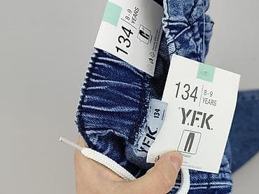 bluza ysl: Spodnie jeansowe, Y.F.K., 9 lat, 128/134, stan - Idealny — 4