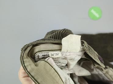 bluza m: Męskie spodnie sztruksowe - Materiał: gruby sztruks (szeroki prążek) — 4