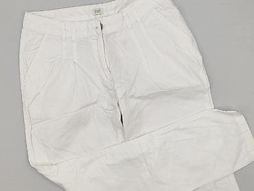 off white spodnie: F&F, Spodnie materiałowe damskie, rozmiar L — 1