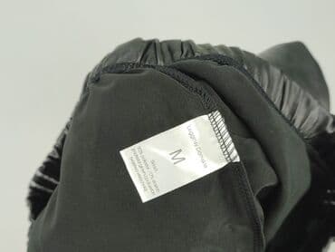 legginsy czarne prążkowane: Legginsy Ze skóry ekologicznej damskie, rozmiar M — 6