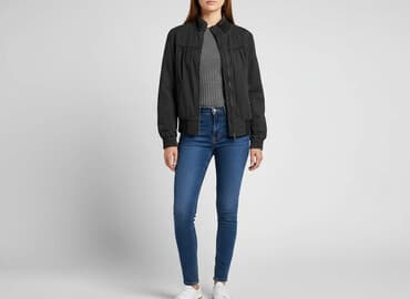 bomberka do sukienki: Kurtka bomberka damska, rozmiar M — 1