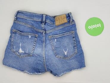 hm krótkie spodenki dzins low waist: H&M, Szorty damskie, rozmiar S — 3