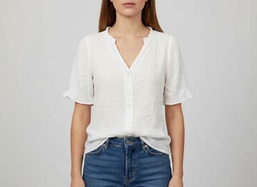 lniana koszula stradivarius: Bluzka damska, rozmiar S — 7