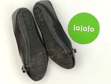 klapki czarne z cyrkoniami: Baletki 34, stan - Bardzo dobry — 3