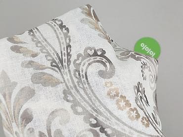 online item: Zasłona na przelotkach – wzór roślinno‑ornamentalny, odcienie szarości — 4