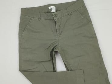 oliwkowe buty: Spodnie materiałowe damskie, rozmiar S — 1