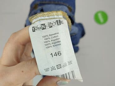 piżama pajacyk 128: Shirt 10 years, condition - Very good, pattern - Without pattern, color - Blue — 5