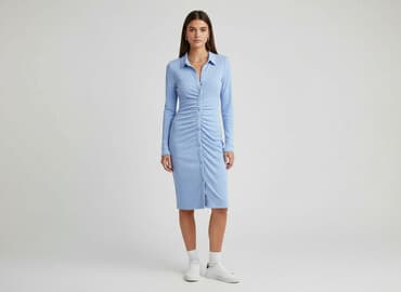 koszula niebieska hm: H&M Divided, Sukienka damska, rozmiar S — 7