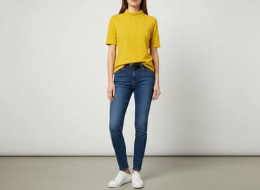 żółte bluzki reserved: Reserved, T-shirt damski, rozmiar S — 1