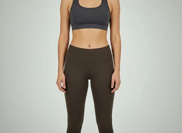 bershka legginsy prążkowane: Bershka, Legginsy Sportowe damskie, rozmiar S — 7