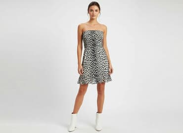 sukienka w kształcie trapezu: Sukienka damska, rozmiar S — 5