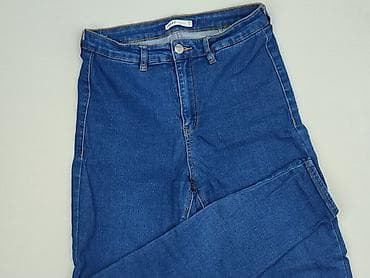 przecierane jeansy: DENIM JEANS, Jeansy damskie, rozmiar M — 1