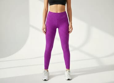 kolorowe legginsy bawełniane: Legginsy Sportowe damskie, rozmiar S — 6