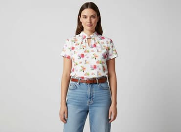 bluzka w kwiaty new yorker: TXM, Bluzka damska, rozmiar S — 7