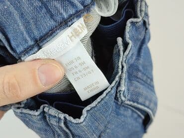 spodenki napapijri: Spodnie jeansowe, H&M, 6-9 miesięcy, stan - Bardzo dobry — 4