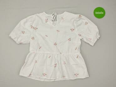 czerwona bluzki z bufkami: Sinsay, Bluzka damska, M — 3