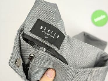 srebrne spodnie mohito: Mohito, Material trousers for women, size XS — 5