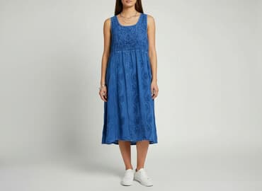 sukienki maxi na wesele niebieska: Sukienka damska, rozmiar One size — 6