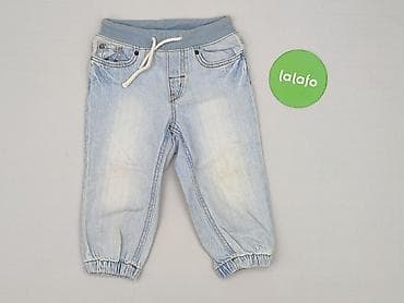 hm 3za2: Spodnie jeansowe, H&M, 9-12 miesięcy, stan - Bardzo dobry — 2