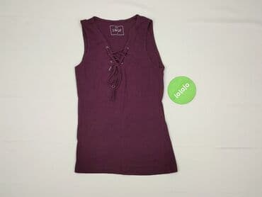 bluzki z długim rękawem dekolt w serek: Sinsay, Top damski, rozmiar S — 2