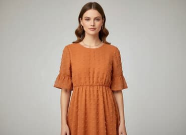 sukienki pomarańczowa na wesele: Sukienka damska, rozmiar S — 6