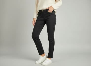 spodnie hello kityy: Spodnie materiałowe damskie, rozmiar L — 7