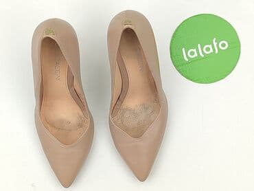 ccc srebrne sandały na obcasie: Flat shoes for women, size 37 — 2