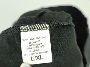 czarne obcisła bluzki: T-shirt damski, rozmiar XL — 4