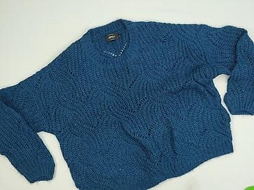 niebieski sweter damski: ONLY, Sweter damski, rozmiar L — 1