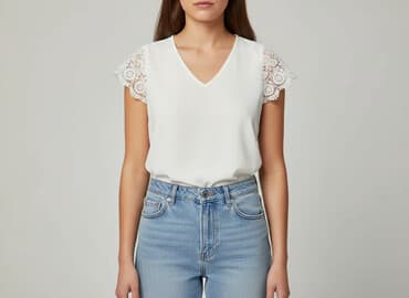 shein czarne bluzki: Shein, Bluzka damska, rozmiar L — 7