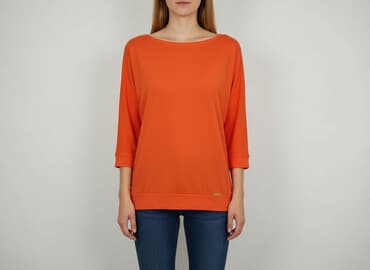 bluzki damskie pomarańczowa: Bluzka damska, rozmiar L — 7