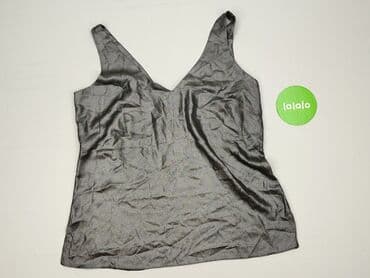srebrny top h m: Wallis, Top damski, rozmiar M — 2