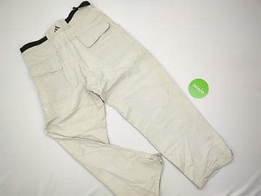 cargo: Spodnie męskie adidas – beżowe, trekkingowe/cargo - Model z — 3