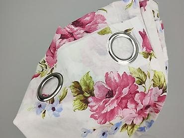 kwiatki: Zasłona na przelotkach – kwiatowy wzór - Typ: gotowa zasłona na — 4