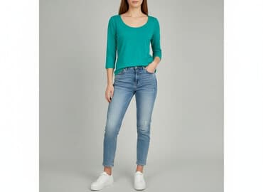 bluzki z dekoltem w łódkę: Bluzka damska, rozmiar S — 5