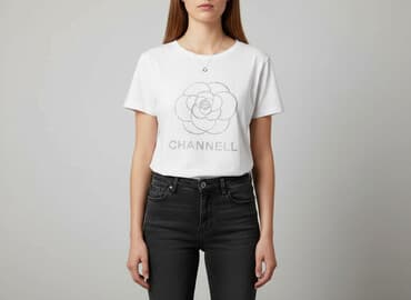 białe t shirty calvin klein: T-shirt damski, rozmiar L — 1