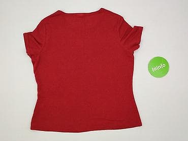 czerwona bluzki plus size: Bluzka damska, rozmiar XL — 4