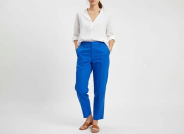 krótkie spodenki w pracy a bhp: Spodnie materiałowe damskie, rozmiar L — 6