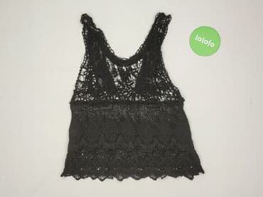 czarne bluzki z koronką plus size: Жіноча блуза, розмір S — 3