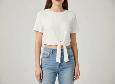 shein krótkie spodenki dla dzieci: Shein, T-shirt damski, rozmiar S — 7