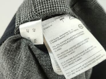 jakie rajstopy do srebrnej sukienki: Material trousers for women, size L (EU 40) — 4